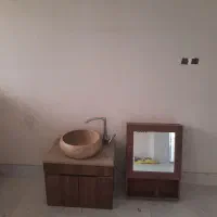روشویی همراه باشیرآب با آینه