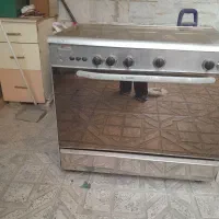 اجاق گاز 5شعله فر دار تمام استیل و چدن