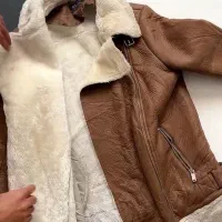 کت چرم بوفالو قهوه ای و مشکی لارج|لباس|تهران, ستارخان|دیوار