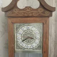 ساعت ایستاده ام دی اف طرح چوب