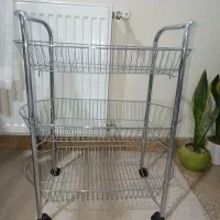 سبد چرخدار استیل