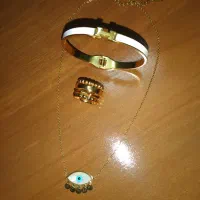 دستبند،گردنبند،انگشتر باهم