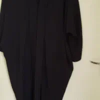 مانتو مشکی نخی خنک تاسایز ۵۴ میخوره