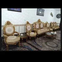 فروش مبل سلطنتی نه نفره همراه با عسلی