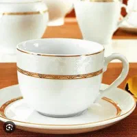دو دست فنجان و نعلبکی چینی زرین مدل هدیه طلایی|ظروف سرو و پذیرایی|تهران, شوش|دیوار