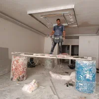 کناف کاری گچکاری کناف سقف کاذب لاین نوری تخریب گچ