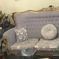 مبل استیل ۹ نفره کاملا سالم درحد نو میباشد|مبلمان خانگی و میز عسلی|رضوانشهر, |دیوار
