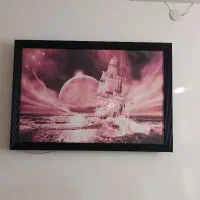 تابلو تایتانیک شیشه ایی ومیز تلوزیون