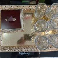 سرویس چایخوری رنگ ثابت ۹پارچه