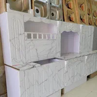 کابینت اماده و سفارشی شریفی . ام دی اف . بدنه فلز