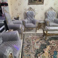 مبل ۹ نفره با سه عدد عسلی ویک عدد گل میز