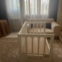 تخت کنار مادر گهواره ای|تخت و صندلی بچه|کرج, شهرک اوج|دیوار