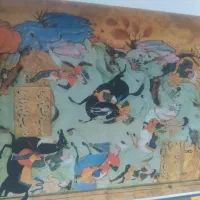 کتاب نفیس چوگان بازی بزرگان|ورزش‌های توپی|ری, دیلمان|دیوار