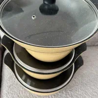 سرویس قابلمه چدن گرانیت 8 پارچه