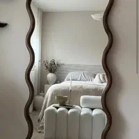 آینه دفرمه فریم چوبی