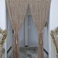 پرده های زیبای مکرومه ای|پرده، رانر، رومیزی|چهاردانگه (تهران), |دیوار