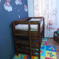 تخت دوطبقه کودک|تخت و صندلی بچه|تنکابن, |دیوار