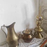 قوری چراغ و پارچ جنس برنج