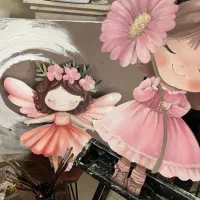 پنل عروسکی و چراغ خواب|تابلو، نقاشی، عکس|اصفهان, شهرک ولیعصر|دیوار