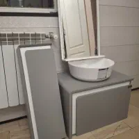 ست کامل روشویی، باکس و آینه نو آکبند