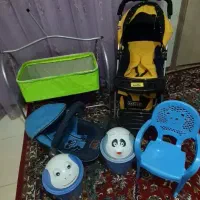 کالسکه ،کریر ،گهواره ،صندلی ،سطح زباله نوزاد  حراج