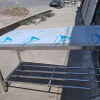 میزکار تمام استیل نگیر با کفی تفلون