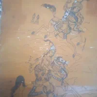 تابلوی چرم قدیمی،چوگان ۱