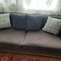 مبلمان مخمل طوسی کاملانو