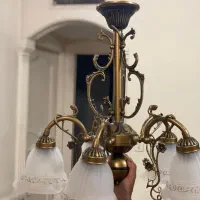 لوسترپنج شاخه|لوستر و چراغ آویز|تهران, سازمان برنامه شمالی|دیوار