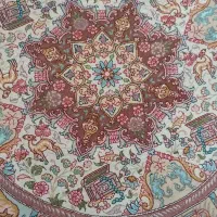 فرش دستبافت دایره ۱×۱ طرح فهوری رج ۵۰|فرش|تبریز, |دیوار