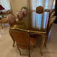 سرویس پذیرایی و ناهار خوری هشت نفره ، درحد نو|مبلمان خانگی و میز عسلی|تهران, اختیاریه|دیوار