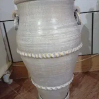 گلدان سفالی پتینه کار دست|گل مصنوعی|گرگان, |دیوار