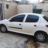 پژو206سفید|خودرو سواری و وانت|خرم‌آباد, |دیوار