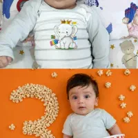 عکس یادگاری نوزادی و بزرگسال