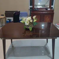 میز ناهارخوری چوبی ۶ نفره، سالم و شیک