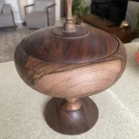 ظرف پایه دار چوبی