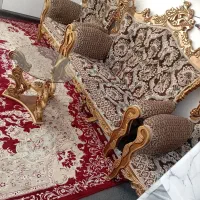 مبل هفت نفره سلطنتی درحدنو با میز مبلمان راحتی|مبلمان خانگی و میز عسلی|نجف‌آباد, کهریزسنگ|دیوار