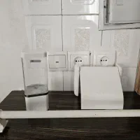 سه تیکه جا حوله جای مایع صابون  جای دستمال توالت