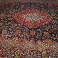یک تخته فرش دوازده متری کاشان قطبی دست دوم