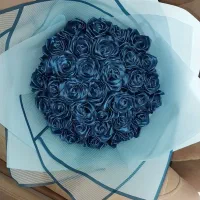 دسته گل ربانی آبی