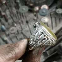 انگشتر عقیق کاملا دست‌ساز