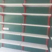 قفسه فلزی سفید پایه قرمز|فروشگاه و مغازه|جوادآباد, |دیوار