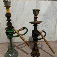 دو عدد قلیان چوبی طعم دار