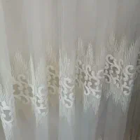 پرده حریر گیپور دار