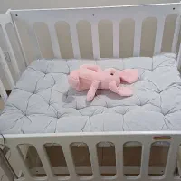 تخت کنار مادر سفید رنگ بدون تشک