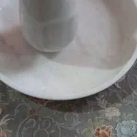میوه خوری و گلدان سنگ مرمر