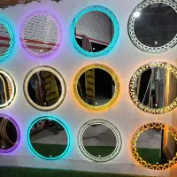 آینه رینگلایت طرحدار بکلایت لمسی