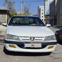 پژو پارس سفید بدون ایراد تمیز دوگانه فابریک