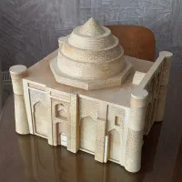 ماکت طرح چوب دستساز از بنای تاریخی|مجسمه، تندیس، ماکت|مشهد, فدک|دیوار