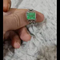 انگشتر زمرد بی نظیر عتیقه